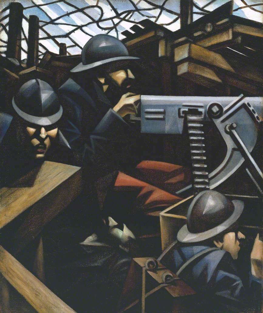 Nevinson, Christopher Richard Wynne, 1889-1946; La Mitrailleuse